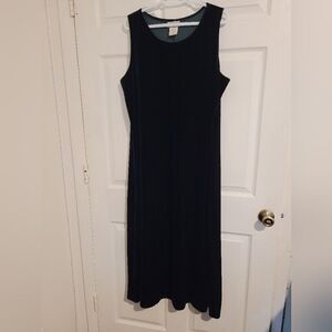 Coldwater creek green velvet maxi dress‎